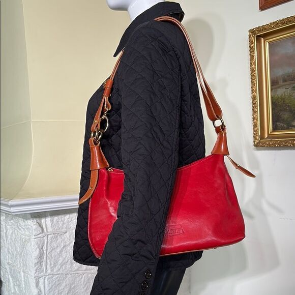 Vintage Valentina Leather Hobo Bag Made in Italy - Picture 1 of 16